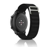 ZoRoll Bracelet de rechange en nylon pour Amazfit Balance/Bip 6/Bip 5/GTR 4/GTR 3 Pro/GTR 3/GTR 2e Noir 22 mm