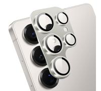 ZoRoll Caméra Arrière Protecteur Compatible avec Samsung Galaxy S25 Ultra, Alliage D'aluminium Caméra Lentille Coque HD Verre Trempé Protection Caméra Lentille pour Samsung Galaxy S25 Ultra - Gris