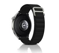 ZoRoll Nylon 22mm Bracelet pour Huawei Watch GT 7 46mm/7 Pro/6 Pro/GT6/GT5 | /gt4/gt3/Ultimate2, Nylon G-Hook Longueur Bracelets de Rechange pour Huawei Watch 5 46mm/4 Pro/3 Pro/Ultimate/Buds - Noir