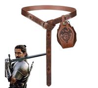 ZORQ Ceinture en Cuir Renaissance pour Hommes - Ceinture d'halloween pour Hommes pour Le Moyen-Âge - Ensemble de Costumes de Bouteille de Potion en liège Renaissance d'halloween pour Adultes