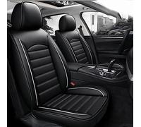 ZORQ Cuir Ensembles de Housses de Siège pour Fiat 500X(334)/Fiat 500X Cross(334) Lavable Classiques Avant et Arrière Siège Accessoire Interieur Voiture, Black and White