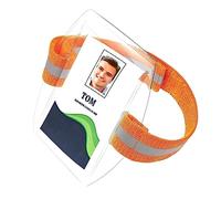 ZORQ Porte-Badge d'identification de Brassard - Badge de Titulaire de Carte de Licence | Porte-Badge de Licence d'identification de Brassard Portable pour Bureaux, écoles, Restaurants, compétitions