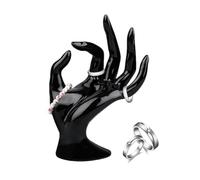 ZORQ Présentoir de porte-bague, main d'affichage de bague, Creative OK Mannequin main porte-bague porte-bijoux, Organisateurs de bijoux de décoration de la maison, vitrine de bijoux, Support pour