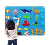 ZORQ Tableau en Feutre d'enseignement pour, Ensemble de Tableaux d'histoires en Feutre d'animaux de la Ferme,Kit d'activités de Jeu Mural interactif | Jouets éducatifs précoces, Panneau Mural