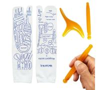 ZORTVUL 1 Paire De Chaussettes De Réflexologie Plantaire Chaussettes De Massage Des Points De Pression Avec Outil D'Acupression, Pour Femmes (Pointures 36-39