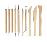 ZORTVUL 10 Pièces Outils Kit Poterie Adulte, Kit Argile Autodurcissante, Outils Argile Polymère, Outils Sculpture Argile, Air Dry Clay Kit De Poterie Enfant Pour Modélisme, Sculpture, Débutant