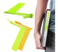 ZORTVUL 2 Pièces Marque-Pages Forme Créative De Fermeture Éclair En Plastique, Cadeau Pour Amoureux Des Livres Et Des Bibliothèques (Jaune, Vert, 12.5X10X0.8 Cm