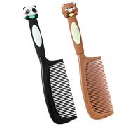 ZORTVUL 2 Pièces Peignes Mignons D'Animaux Cartoon Avec Poignée Ergonomique En Gel Doux Pour Filles Et Femmes (20.8X4.5 Cm