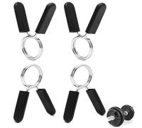 ZORTVUL 4 Pièces Pince Haltere, Pince À Ressort Pour Poids Avec Poignée Antidérapante, Barre D'Haltères Verrouillage Colliers À Ressort Stop Disque À Ressort(28Mm)