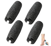 ZORTVUL 4 Pièces Scholl Rouleaux De Remplacement, Têtes De Rechange Pour Lime À Pieds Électrique, Élimine Callosités, Noir
