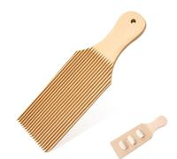 ZORTVUL Gnocchi - Planche À Pâtes - Accessoire Pour Machine À Pâtes - Rouleau À Pâtisserie Avec Motif - En Bois De Hêtre Naturel - Pagaie Avec Rouleau - Machine À Pâtes Garganelli - Macaroni