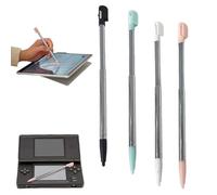 ZORTVUL Lot De 4 Ds Stylus Télescopique, Stylus Métal Pour Écran Tactile Résistif, Appareils De Navigation, 3Ds, Ds Lite Et Consoles (Noir, Blanc, Rose, Bleu)