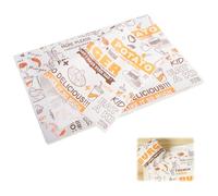 Zorvixal 100 Feuilles Papier d'emballage Alimentaire, 36 x 26 cm, Papier Cire Résistant à l’huile et à l’eau, pour Sandwich, Hamburger, Frites, Fromage, Doublure Panier Alimentaire