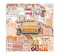 ZORVUJI 50 Pièces Versets Bibliques Autocollants, Cadeau Chrétien pour Bible Journaling, Stickers Chrétiens Décoratifs pour Bible, Pots de Fleurs, Bouteilles et Journal