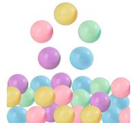 ZORVYN 50 Boules de Tombola, Boules en Plastique, Sphères Creuses Divisibles, Boules de Loterie, Boules de Bingo, Accessoires pour Activités de Fête (3,2 CM)