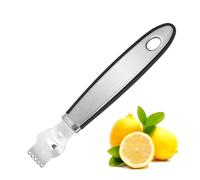 ZORVYN Éplucheur de Zeste de Citron Professionnel, Zesteur Agrumes et Rape Zeste en Acier Inoxydable, avec Couteau à Canal et Boucle de Suspension, Spülable au Lave-Vaisselle