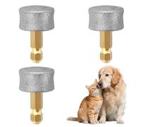 ZORVYN Lot de 3 Têtes de Rechange pour Lime à Griffes de Chien, Disque de Meulage Intégré, Efficace, Sûr, Durable, Compatible avec Casfuy et la Plupart des Marques