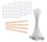 ZORVYN Lot de 50 mèches à bougie, mèches sans fumée pour bougies, kit de fabrication de bougies DIY, idéal pour la création de bougies maison