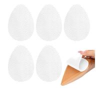 ZORVYN Lot de 6 semelles antidérapantes en silicone, autocollantes, 9 × 6,5 cm, semelles de réparation pour talons hauts, chaussures en cuir, chaussures en feutre et plus