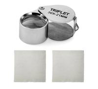 ZORVYN Loupe de Bijoutier, Loupe Pliable avec Grossissement 30X, Loupe Grossissante pour Horloger, Diamants, Bijoux, Timbres, Monnaies, Antiquités et Montres