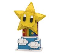 Zorwlodc Jeu de Blocs de Construction Mario Super Stars pour Super Mario, 270 pièces Jeu de Construction de Personnages Mario Stars Invincibilité, Compatible avec Lego 71426 Piranha Plant