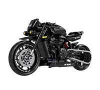 Zorwlodc Technique Moto Bloc de Construction, 1:8 Échelle, Maquette de Moto, 538 Pièces, Compatible avec Lego pour Yamaha VMAX 1700