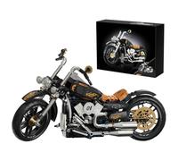 Zorwlodc Technique Moto Bloc de Construction pour Harley Davidson, Maquette de Moto, 445 Pièces, Compatible avec Lego