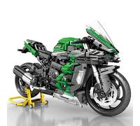 Zorwlodc Technique Moto Bloc de Construction pour Kawasaki H2R, 1:5 Échelle, Maquette de Moto, 2088 Pièces, Compatible with Lego