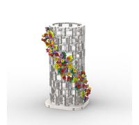 Zorwlodc Vase Jeu de Construction pour Lego 10280 Bouquet de Fleurs, Maquette de Vase Transparent avec Base, 480 Pièces, Compatible avec Lego 10313 10280 (Pas avec Bouquet de Fleurs)