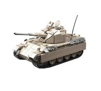 Zorwlodc WW2 Char Tank Militaire Jeu de Construction, Modèle de Char de Défense Aérienne Militaire Coelian, 1389 Pièces, Tank WW2 Block de Construction Compatible avec Lego