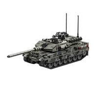 Zorwlodc WW2 Char Tank Militaire Jeu de Construction, Modèle du Char Lourd Leopard 2A7, 1000+ Pièces, Tank WW2 Block de Construction Compatible avec Lego