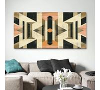 ZORYAN Tableau Decoration Murale Motif Aztèque Photo Artistique Sans Cadre Géométrie Décoration Murale pour Salon et Chambre Adulte 60x120cm