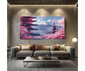 ZORYAN Tableaux Posters et Arts Décoratifs style japonais Fleurs 70x140cm