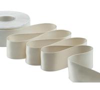 Zorzetto s.r.l. Furlanis - Ruban Satin Double Face, Tissu Italien - Beige, 40 mm x 25 m