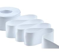 Zorzetto s.r.l. Furlanis - Ruban Satin Double Face, Tissu Italien - Blanc Optique, 48 mm x 25 m