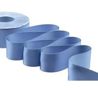 Zorzetto s.r.l. Furlanis - Ruban Satin Double Face, Tissu Italien - Bleu Avio, 40 mm x 25 m