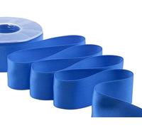 Zorzetto s.r.l. Furlanis - Ruban Satin Double Face, Tissu Italien - Bleu Chine, 40 mm x 25 m