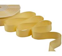 Zorzetto s.r.l. Furlanis - Ruban Satin Double Face, Tissu Italien - Jaune Or, 25 mm x 50 m