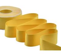 Zorzetto s.r.l. Furlanis - Ruban Satin Double Face, Tissu Italien - Jaune Soleil, 40 mm x 25 m