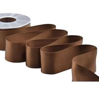 Zorzetto s.r.l. Furlanis - Ruban Satin Double Face, Tissu Italien - Marron, 48 mm x 25 m