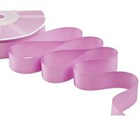 Zorzetto s.r.l. Furlanis - Ruban Satin Double Face, Tissu Italien - Rose Cyclamen Clair, 25 mm x 50 m