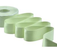 Zorzetto s.r.l. Furlanis - Ruban Satin Double Face, Tissu Italien - Vert Herbe, 40 mm x 25 m