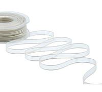 Zorzetto s.r.l. Furlanis - Ruban Voile avec Bords, Ruban Décoratif pour Les Cadeaux, Emballages, et Faveurs de Mariage, Tissu Italien - Avoire, 10 mm x 50 m