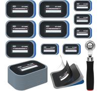 ZOSANY Lot de 41 rustines de pneu robustes 6,56 x 8,9 cm, 8,9 x 12,9 cm, kit de réparation de pneu carré pour réparation de pneus de vélo, moto, véhicule