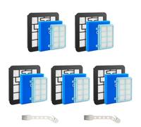 Zosenyer 5 pièces Filtre Aspirateur pour Philips PowerPro Compact, PowerPro Active et Marathon Compact, Compatible Filtre d'Aspirateur pour philips FC9331, FC9332, FC8010/02, FC8010/01,etc