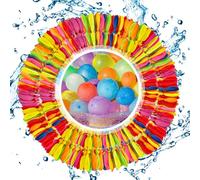 Zosenyer 666 Bombe a Eau Remplissage Rapide, Lot de Pompe Ballon Enfant D'eau avec 3 Raccords de Pompe, Water Balloons in 60 Secondes Fermeture, Ballons D'eau Color Mélangés pour Jeux d Eau Exterieur