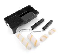 Zosenyer 7 Pcs Rouleau Peinture avec Reservoir, Petit Rouleau Peinture en Mousse de 5, 7, 10 et 12 cm Fit for The Job Petit Rouleau Peinture Peindre Bois, Métal, Plinthes, Rebords Fenêtre, Portes