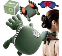 Zoserx - Bionic Heated Massager,Portable Main Massante Nuque Electrique,8 NœUds Masseur Shiatsu Portable Sans Fil Pour Le Cou Et Le Dos, Massage éLectrique Des Tissus Profonds 4d (Green)