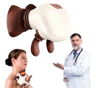 Zoserx - Bionic Heated Massager, Wireless Portable Shiatsu Neck And Back Massager, Electric Deep Tis, Masseurs Dos Et Cervicales Adaptation Précise 5D, N7 Rotes Licht, Hochpräziser Hall-Sensor (A)