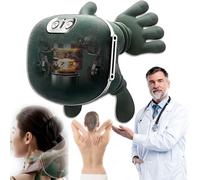 Zoserx - Bionic Heated Massager, Wireless Portable Shiatsu Neck And Back Massager, Electric Deep Tis, Masseurs Dos Et Cervicales Adaptation Précise 5D, N7 Rotes Licht, Hochpräziser Hall-Sensor (B)